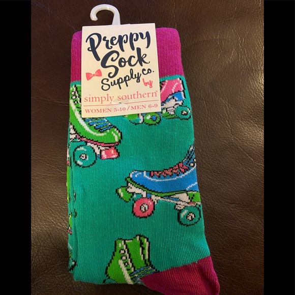 Simply Southern Accessories - *Last Pair* Simply Southern Socks, Roller Skates, women’s size 5 - 10